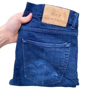 Vintage Edwin Jeans Size 34 ED-85 Slim Tappered Blue